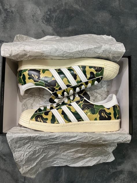 fake addidas bape shoes|adidas x bape superstar 80s.